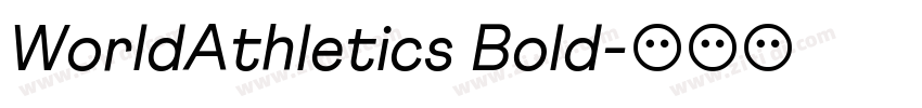 WorldAthletics Bold字体转换